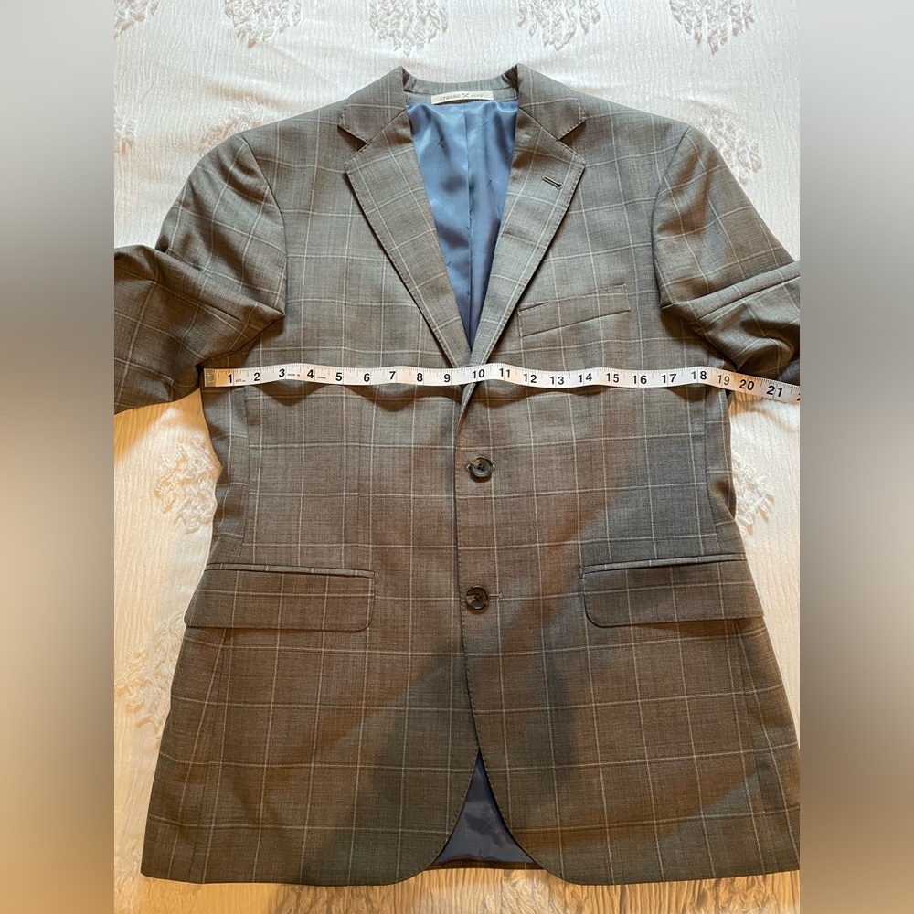 Gray Checkered Men's Suit and Pants - Picture 6 of 9
